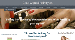 Desktop Screenshot of bella-capelli-hairstyles.com