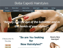 Tablet Screenshot of bella-capelli-hairstyles.com